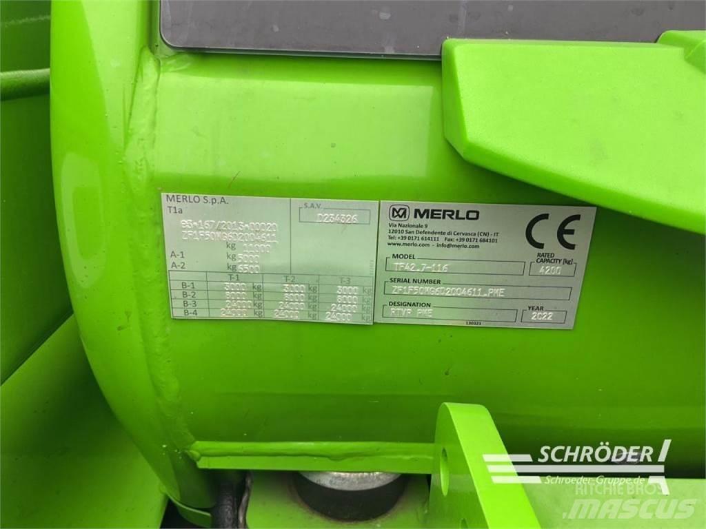 Merlo TF 42.7 - 116 Teleskoplastere for Landbruk