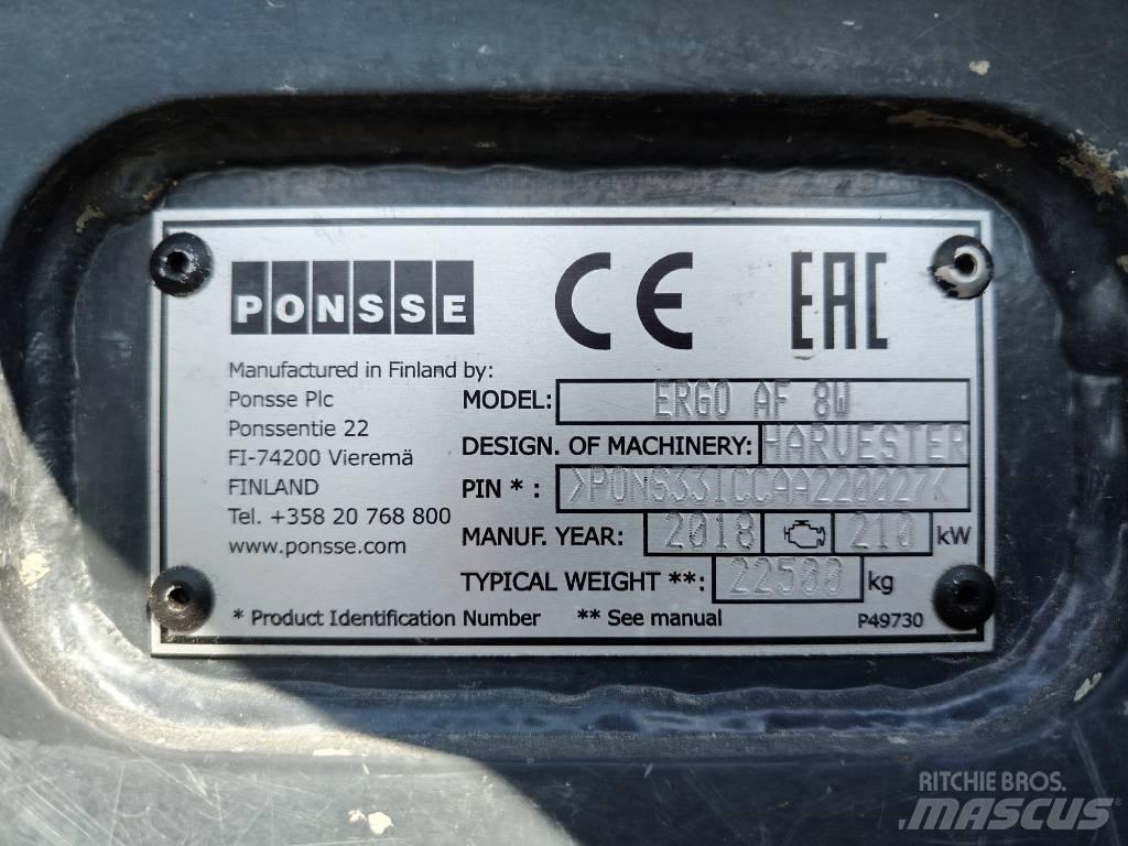 Ponsse Ergo AF 8W Hogstmaskiner