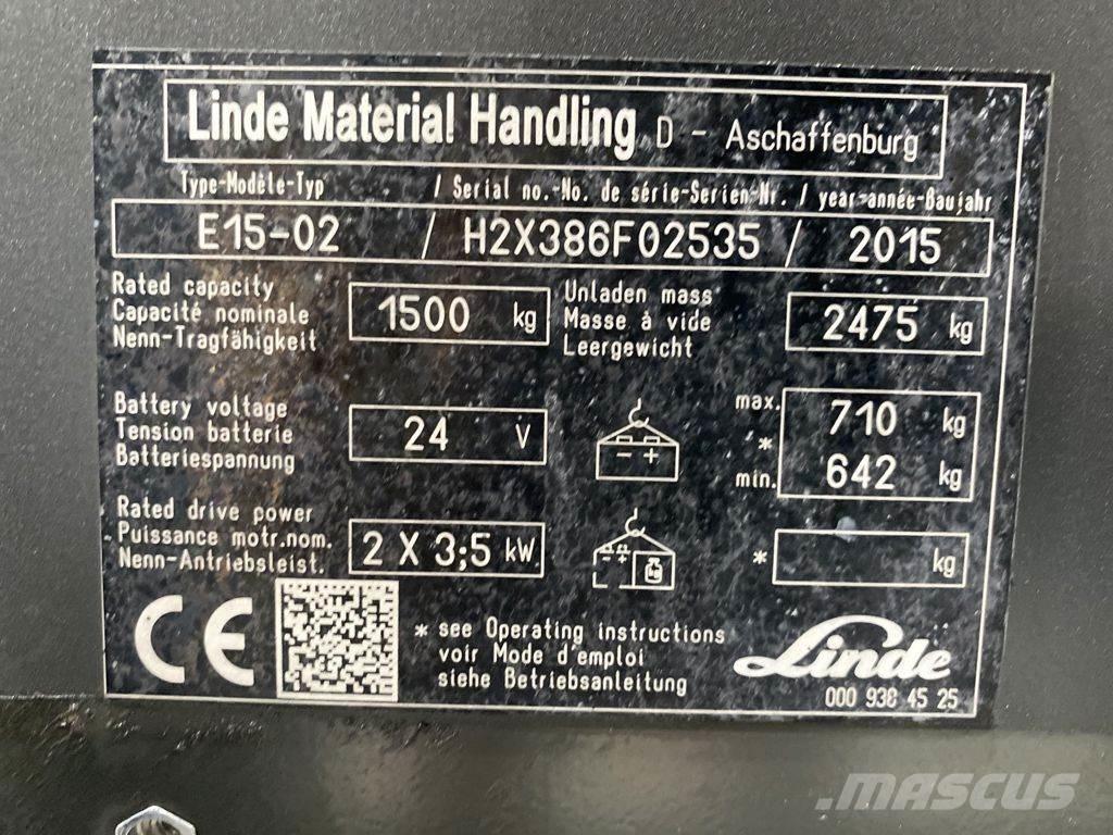 Linde E15-02 Elektriske trucker