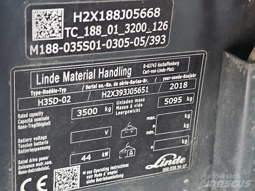 Linde H35D-02 Diesel Trucker
