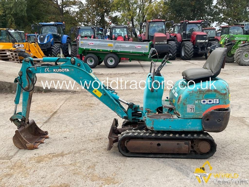 Kubota K 008 Minigravere <7t