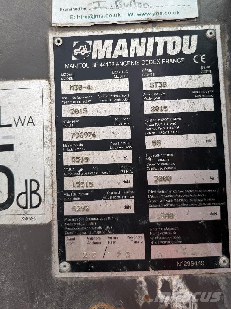 Manitou M30-4 ST3B Teleskoplastere