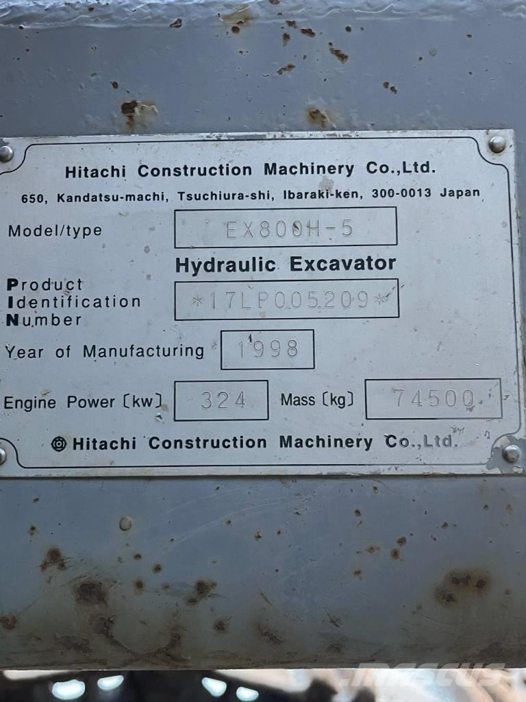 Hitachi EX 800 H-5 Beltegraver