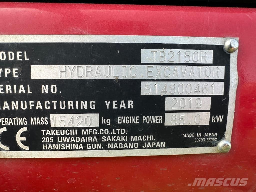Takeuchi TB 2150 R Beltegraver