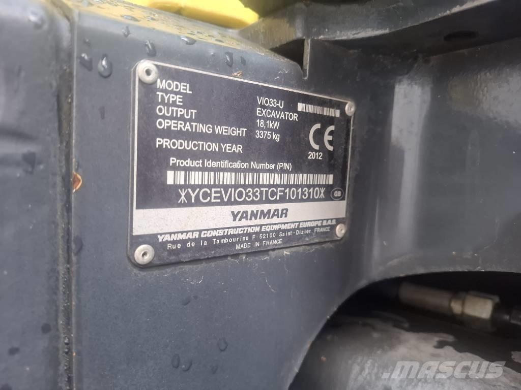 Yanmar Vio 33 U Minigravere <7t