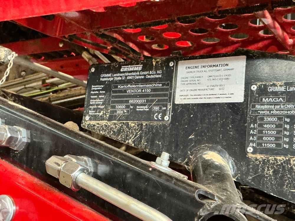 Grimme VENTOR 4150 Potetopptakere