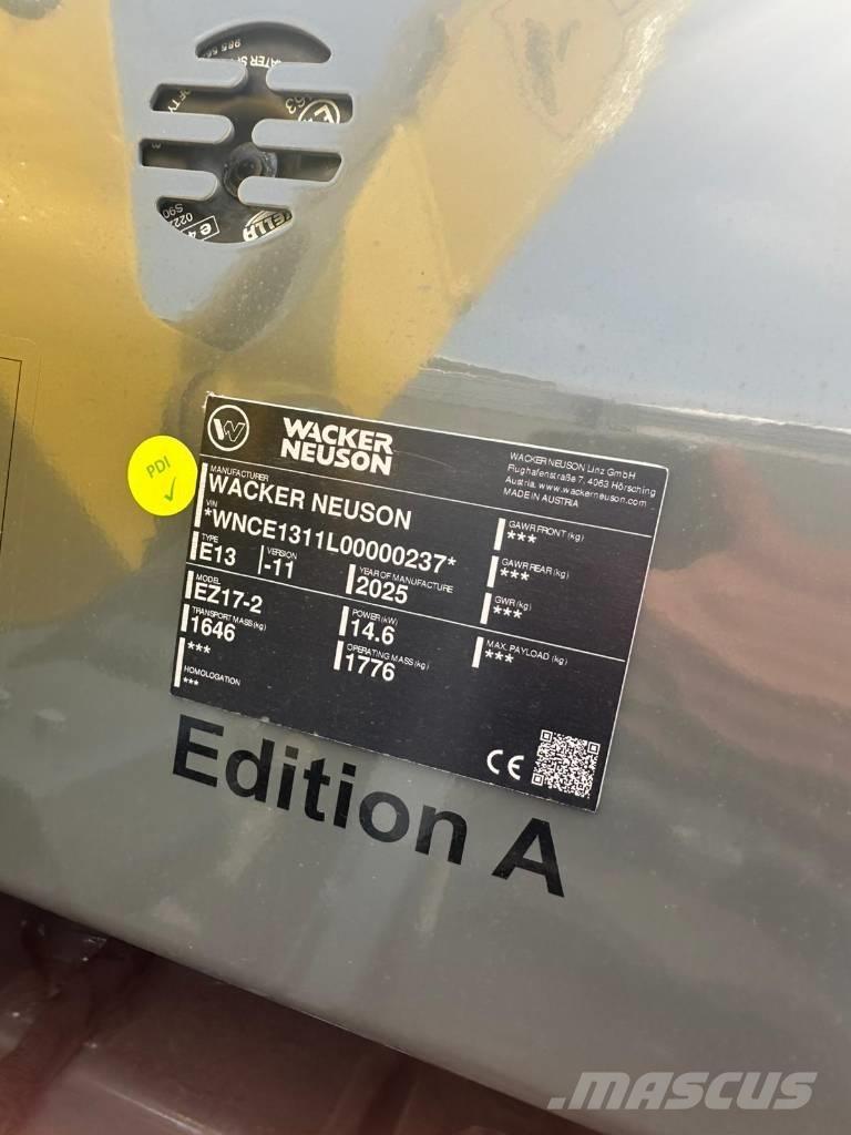 Wacker Neuson EZ 17 Minigravere <7t