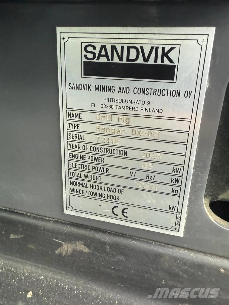 Sandvik DX 800I Borerigger
