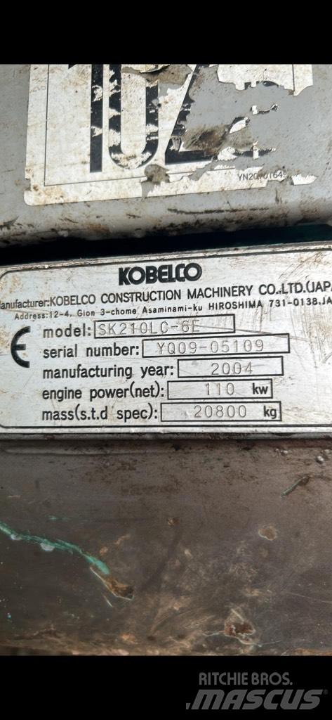 Kobelco SK210 lc Beltegraver