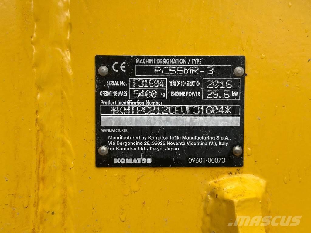 Komatsu PC55-MR3 Minigravere <7t