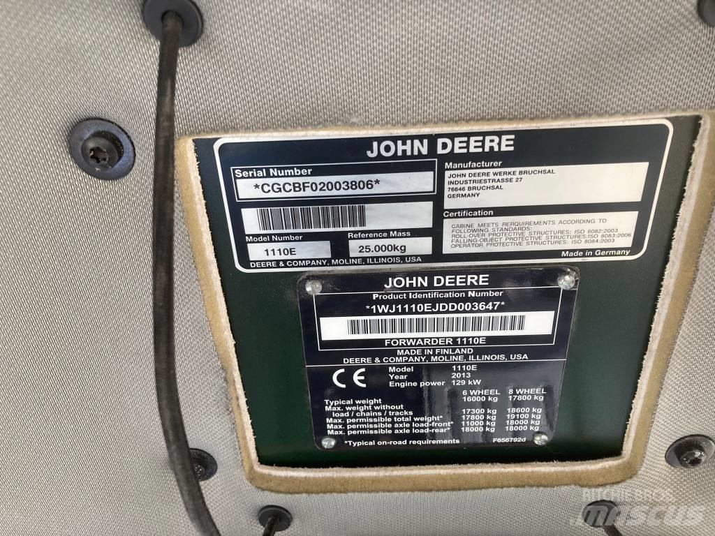 John Deere 1110E Lassbærere