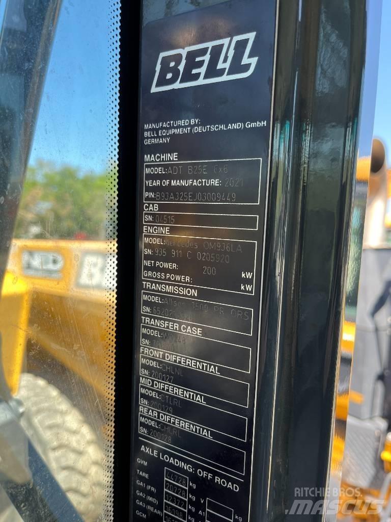 Bell B25E Rammestyrte Dumpere