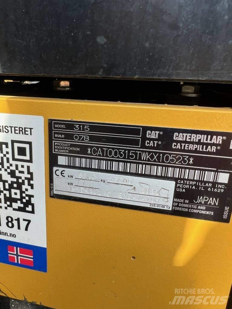 CAT 315 Beltegraver