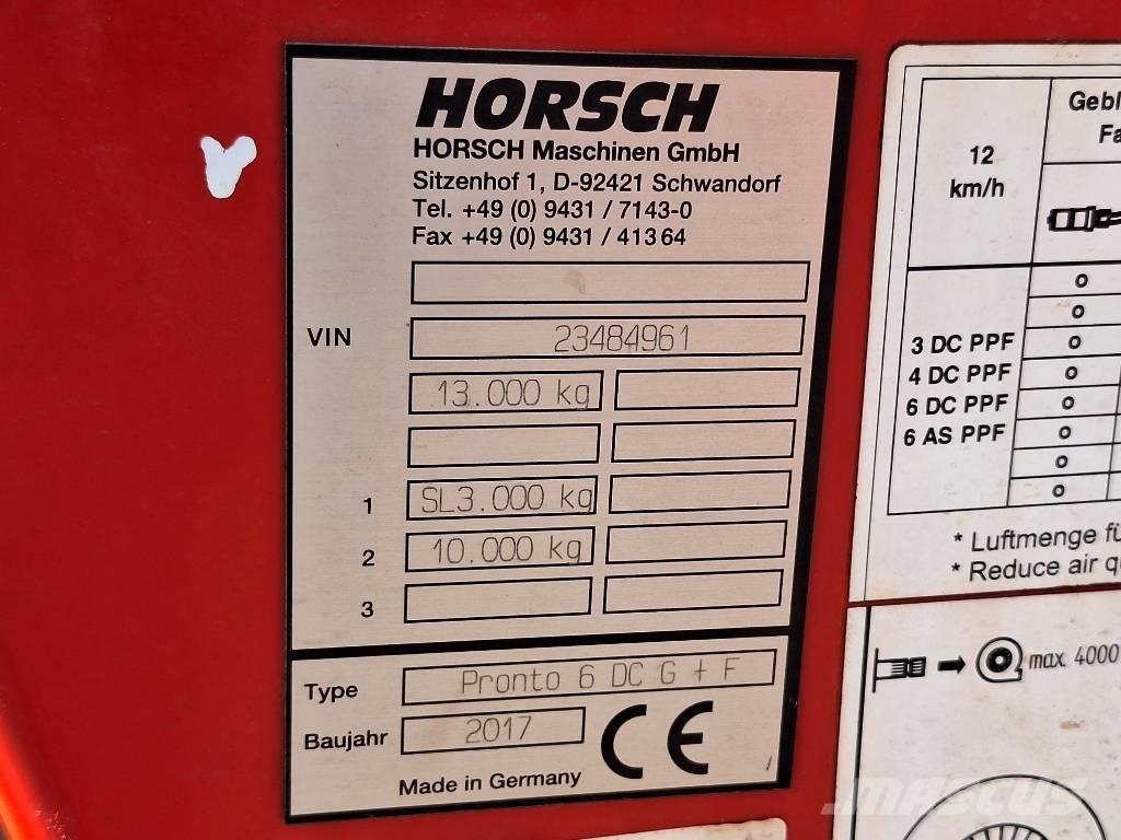 Horsch Pronto 6 DC Såmaskiner