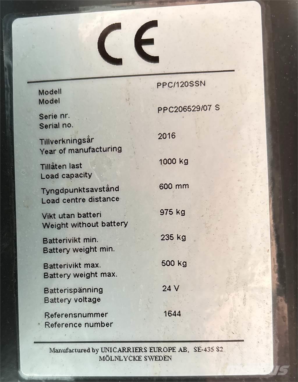 Atlet PPC120 Lavtløftende plukketruck