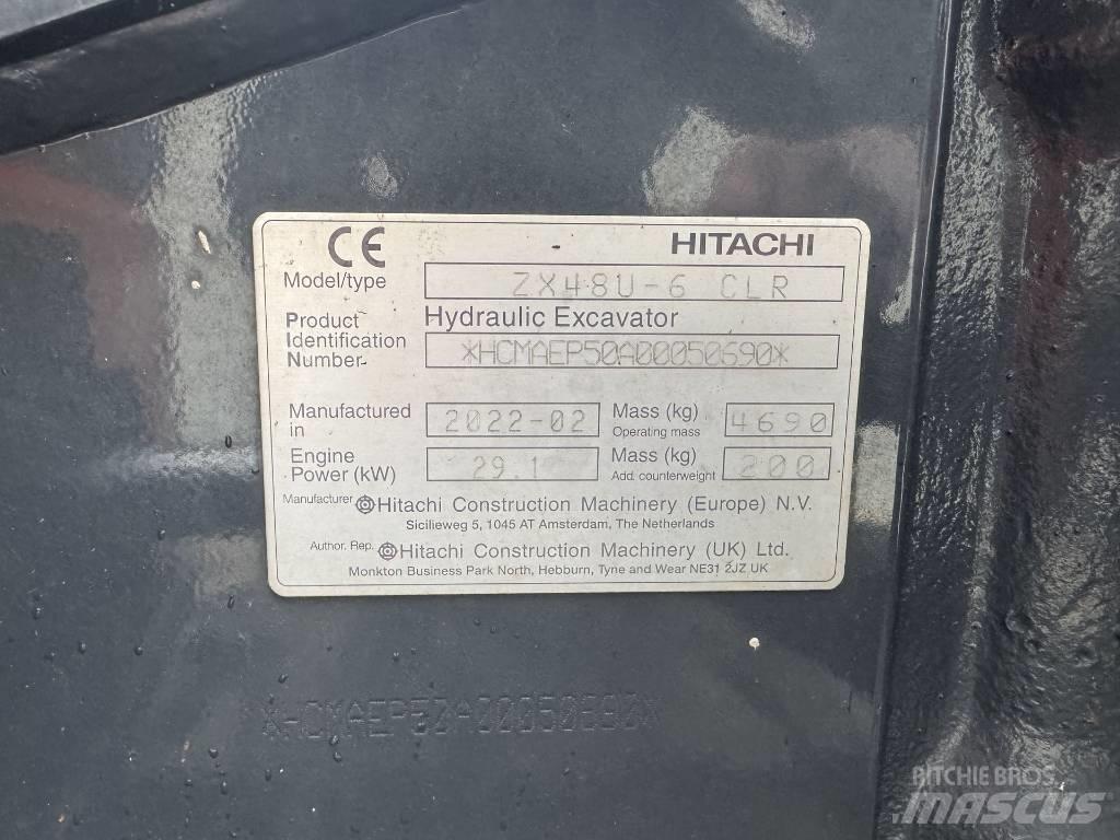 Hitachi ZX 48 U-6 Minigravere <7t