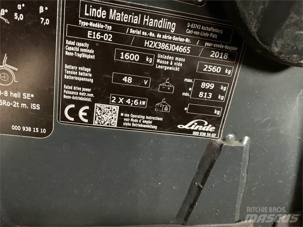 Linde E16 Elektriske trucker