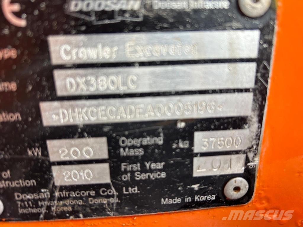 Doosan DX 380 LC Beltegraver
