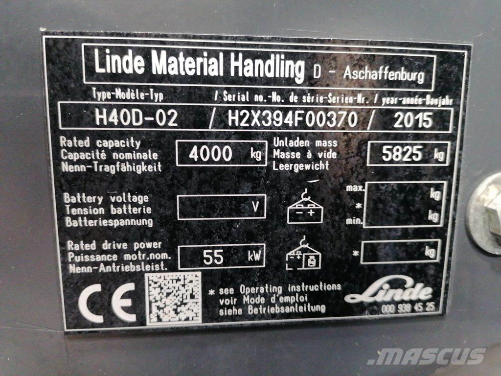 Linde H40D-02 Diesel Trucker