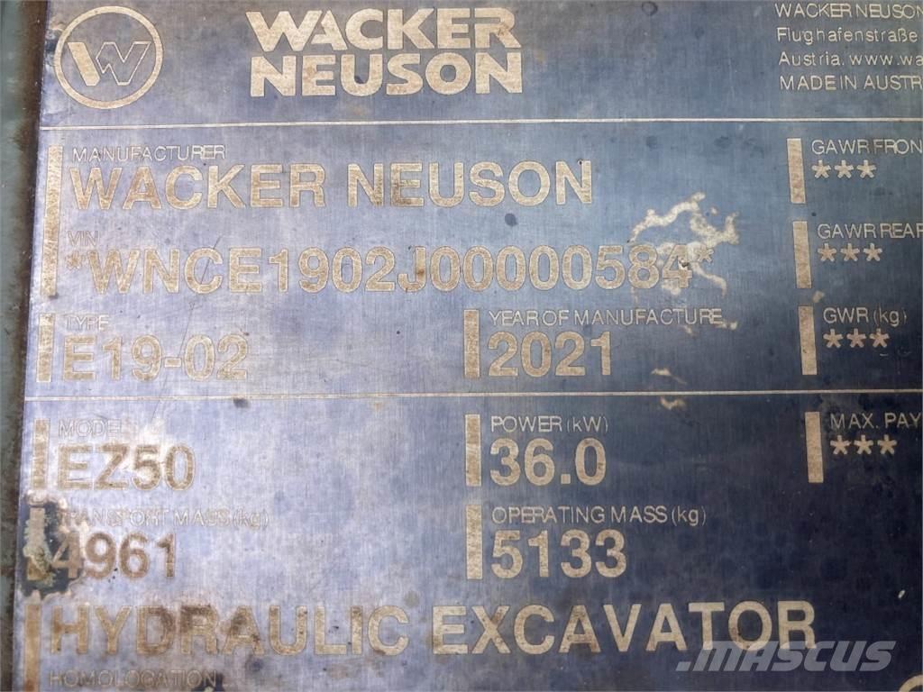 Wacker Neuson EZ50 Minigravere <7t