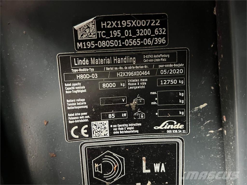 Linde H80D-03 Diesel Trucker