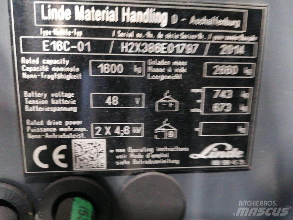 Linde E16C-01 Elektriske trucker