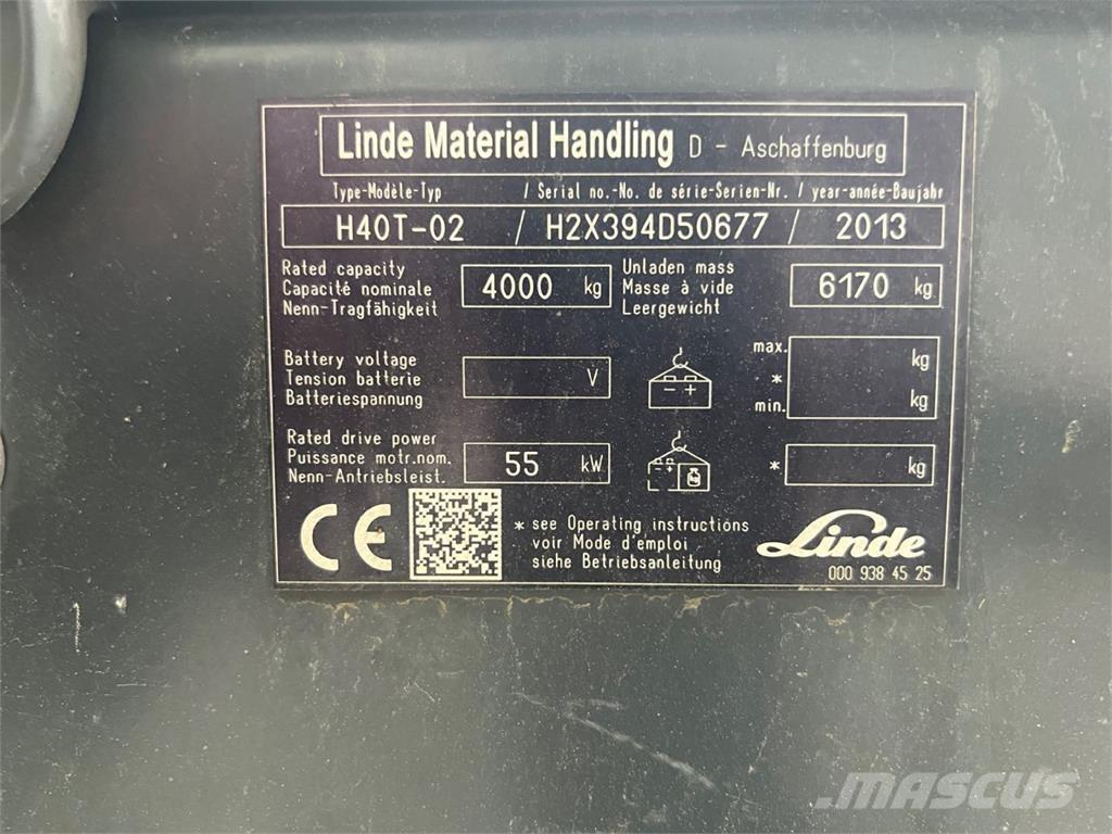 Linde H40T-02 Propan trucker