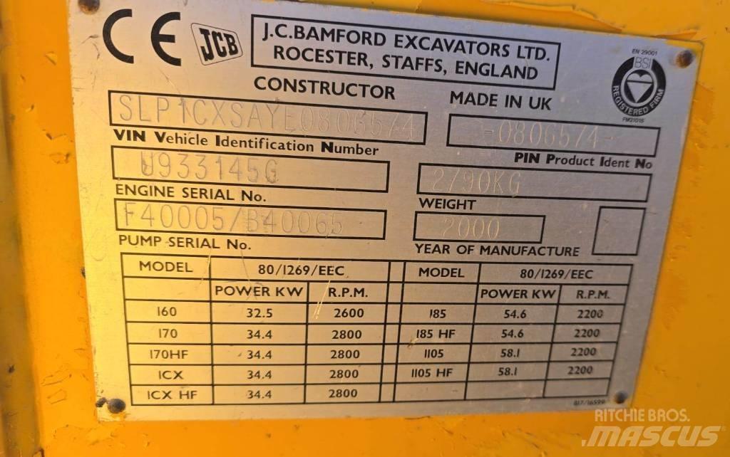 JCB 1 CX Traktorgravere