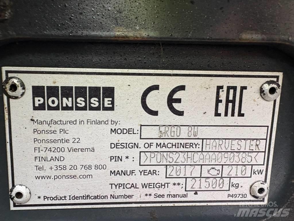 Ponsse Ergo 8W Hogstmaskiner