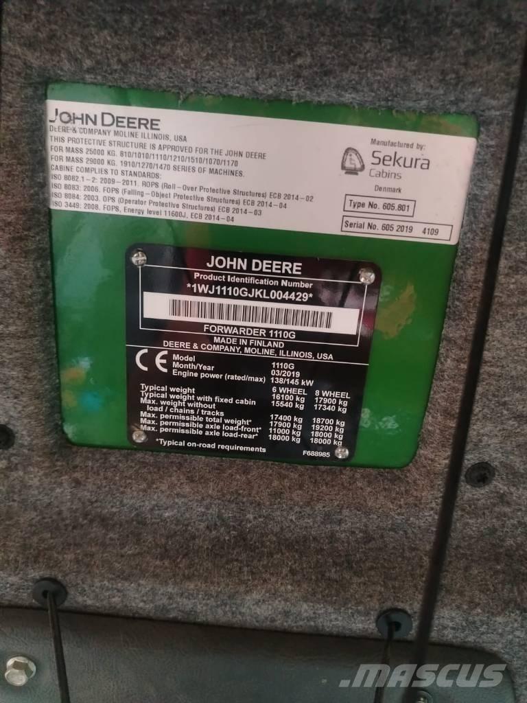 John Deere 1110 Lassbærere