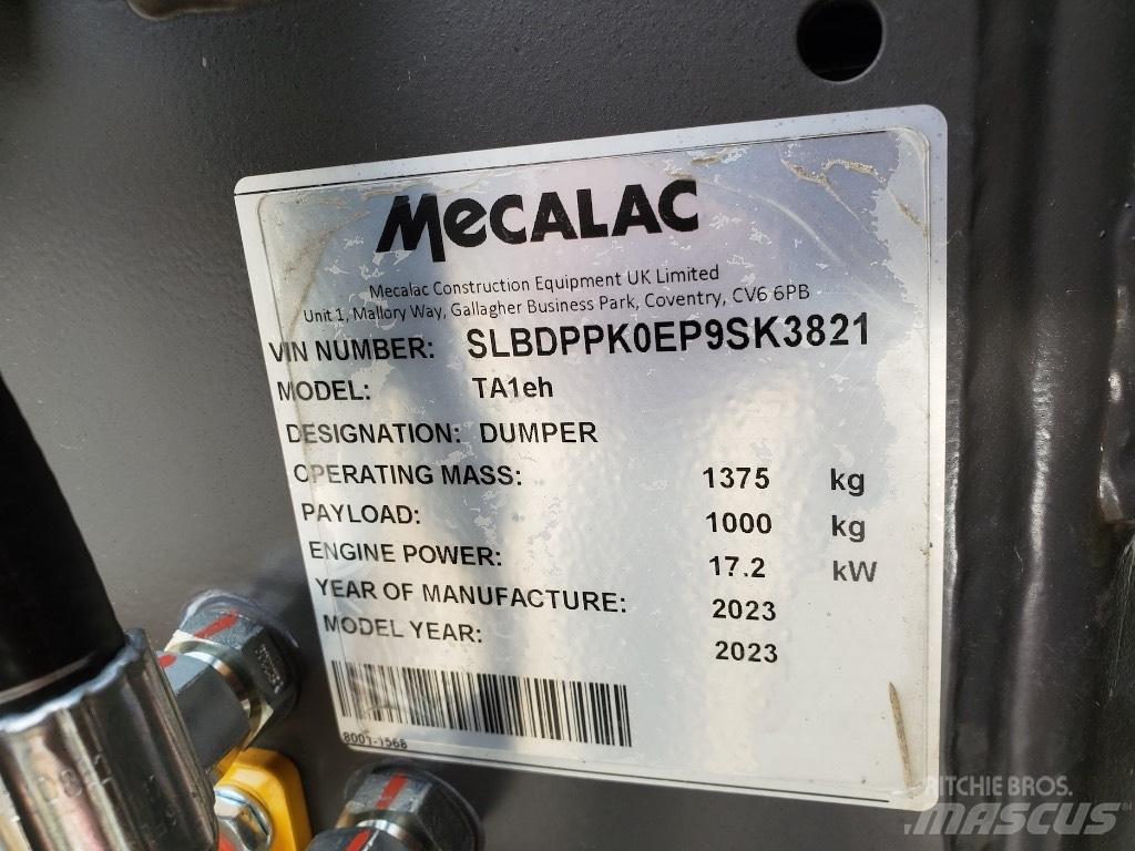 Mecalac TA1EH Mini dumpere