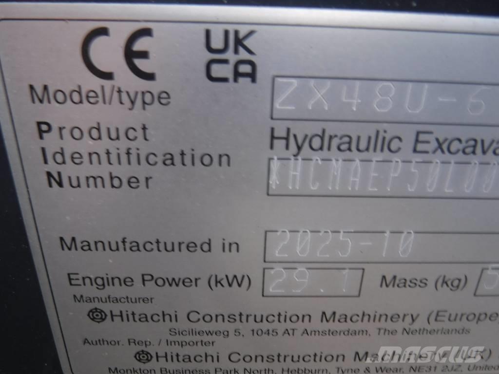 Hitachi ZX 48 U-6 Minigravere <7t