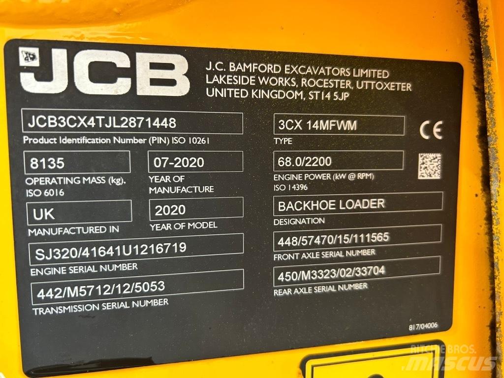 JCB 3CX Air Con Traktorgravere