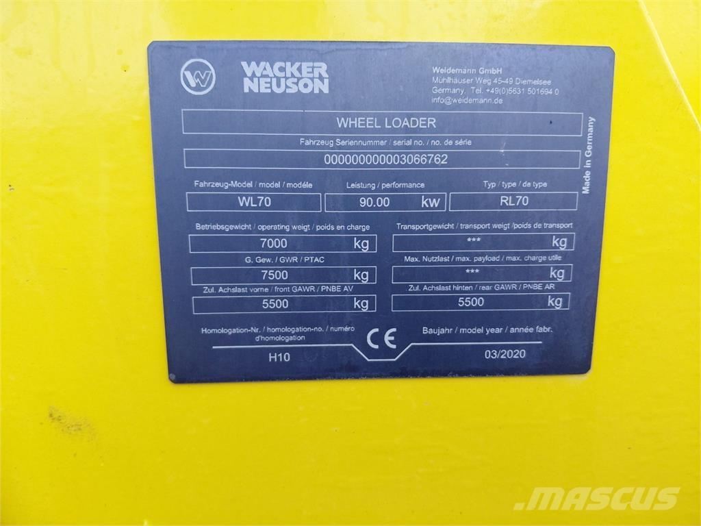 Weidemann WL 70 Hjullastere
