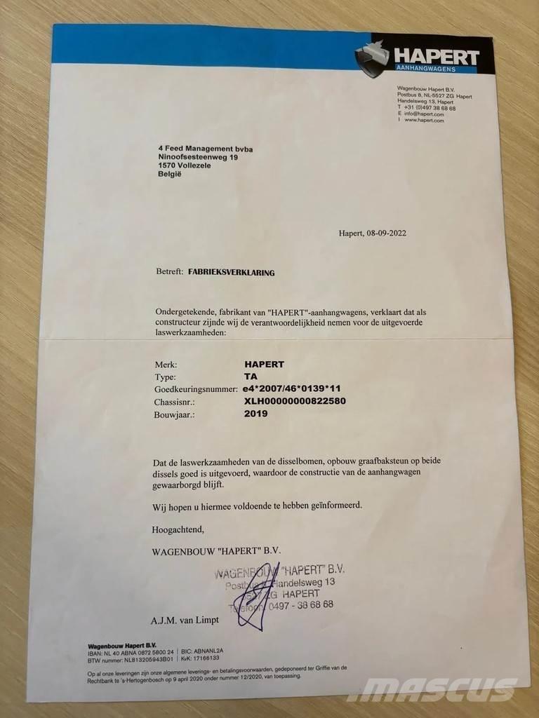 Hapert LF2 Biltransporter henger