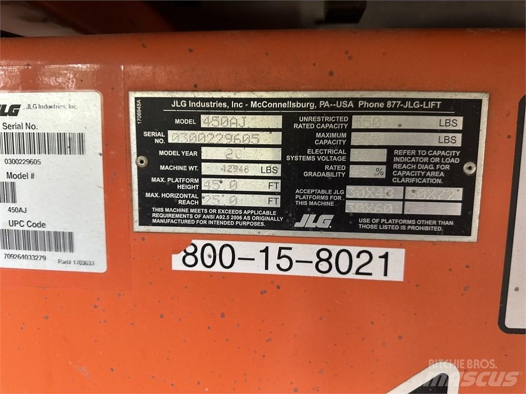 JLG 450 AJ Leddede bomlifter