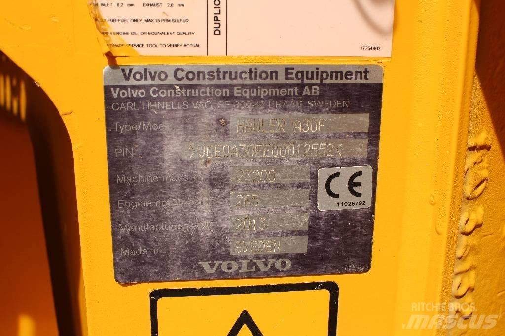 Volvo A 30 F Rammestyrte Dumpere
