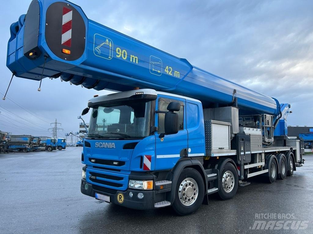 Scania P 450 Bilmontert lift