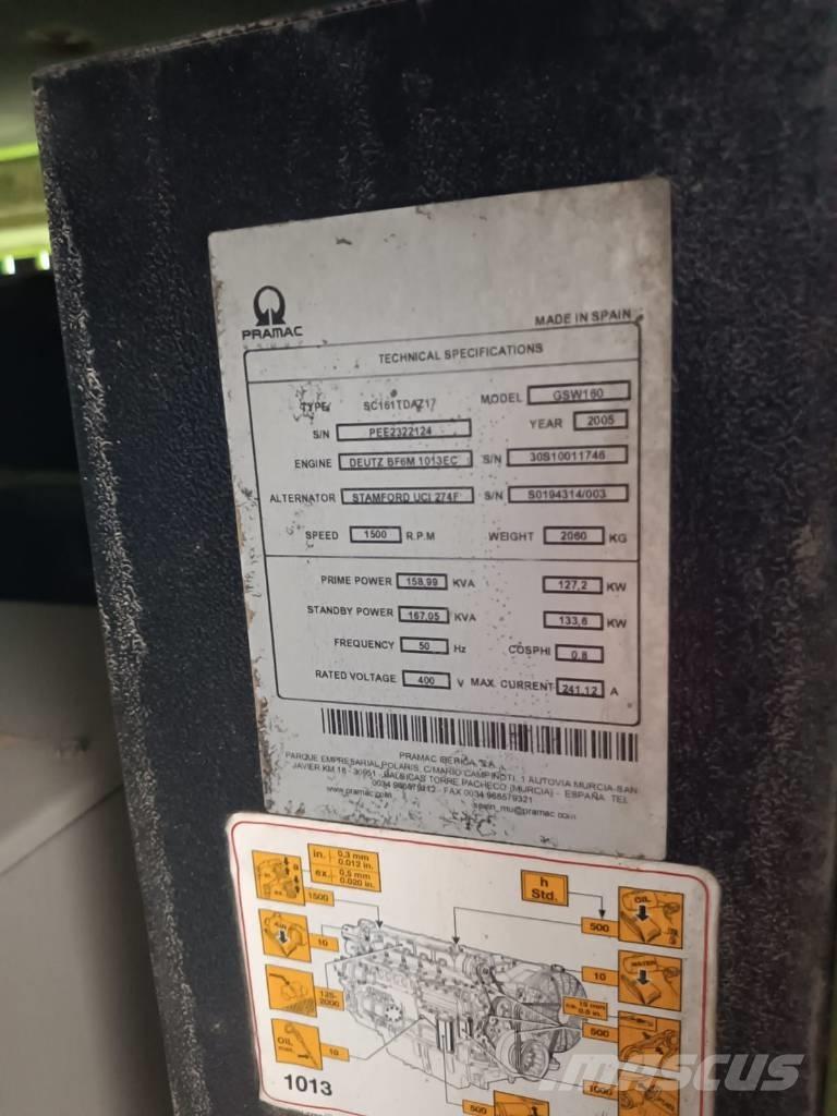 Pramac GSW 160 Diesel Generatorer