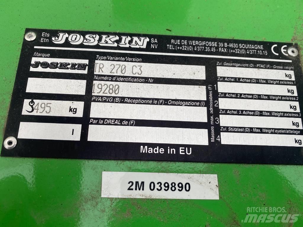 Joskin TR 270 C3 Beitepussere og toppkuttere