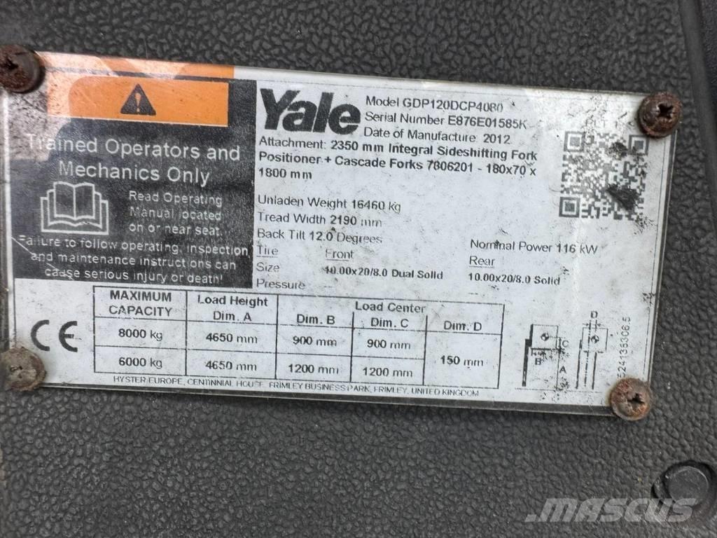 Yale GDP120 Diesel Trucker
