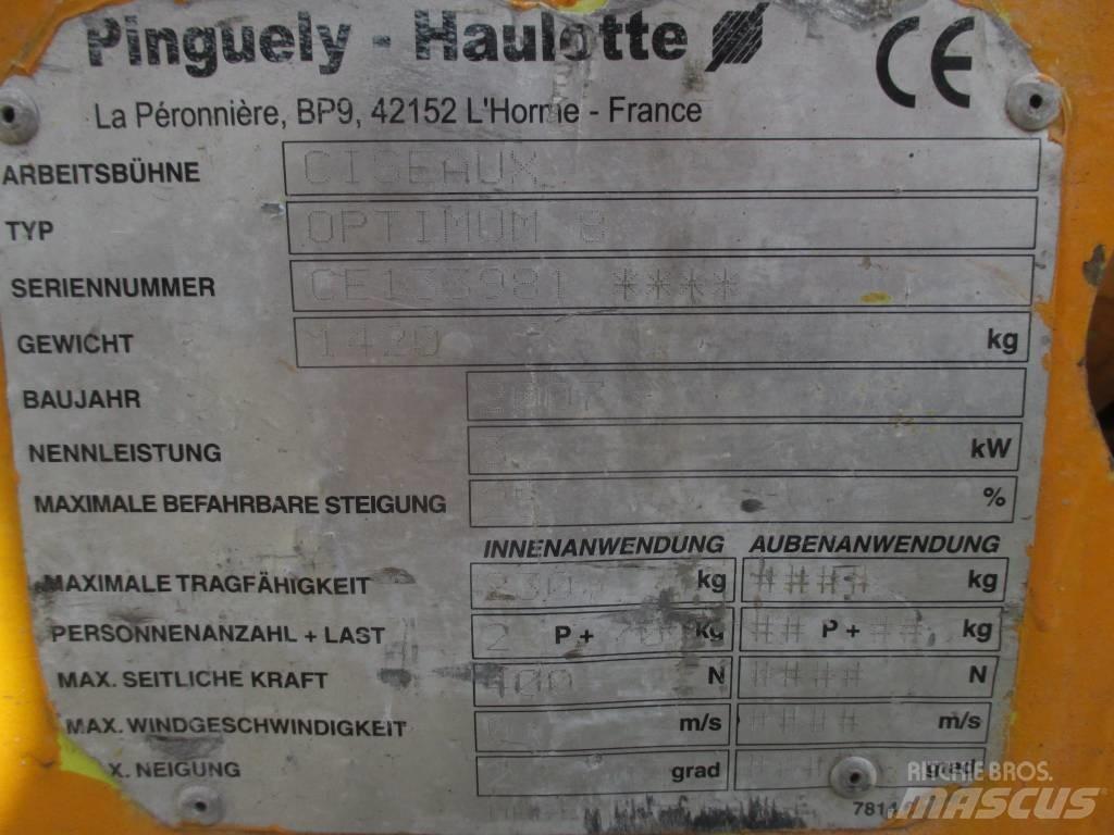 Haulotte Optimum  8 Sakselifter