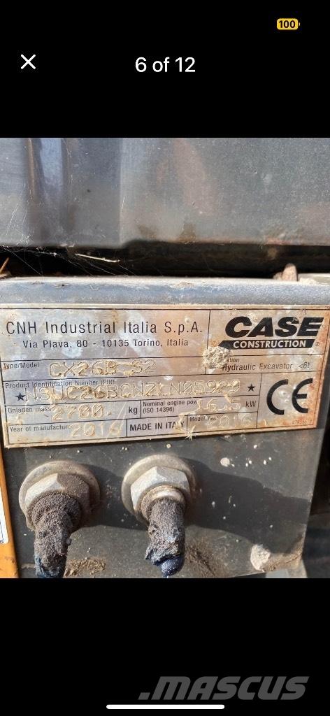 CASE CX 26 B ZTS Minigravere <7t