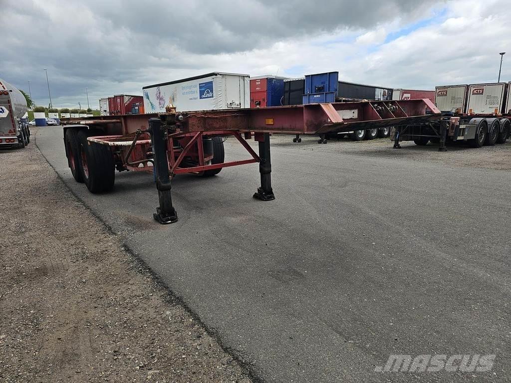 Pacton TXC 230-2 Containerchassis Semitrailere