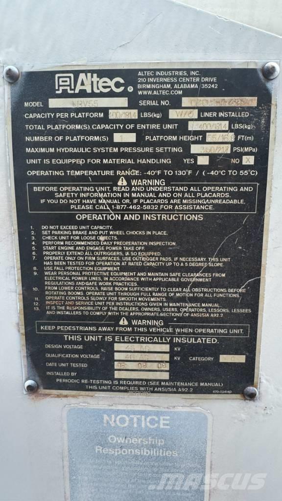 Altec LRV55 Bilmontert lift