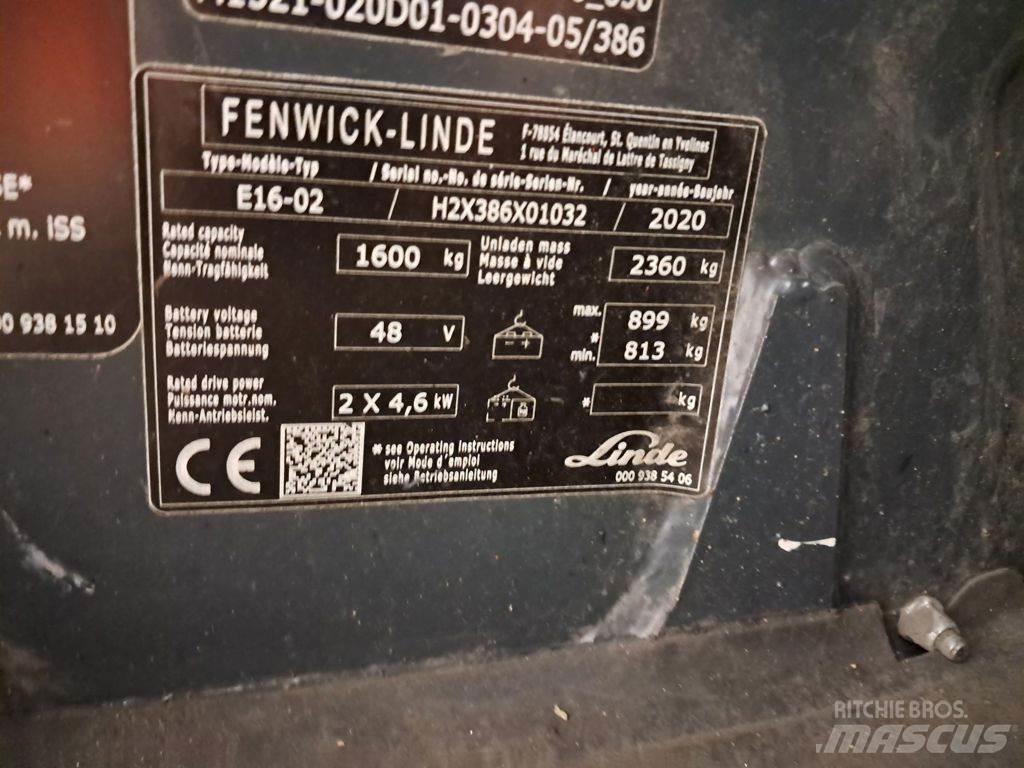 Linde E16-02 Elektriske trucker
