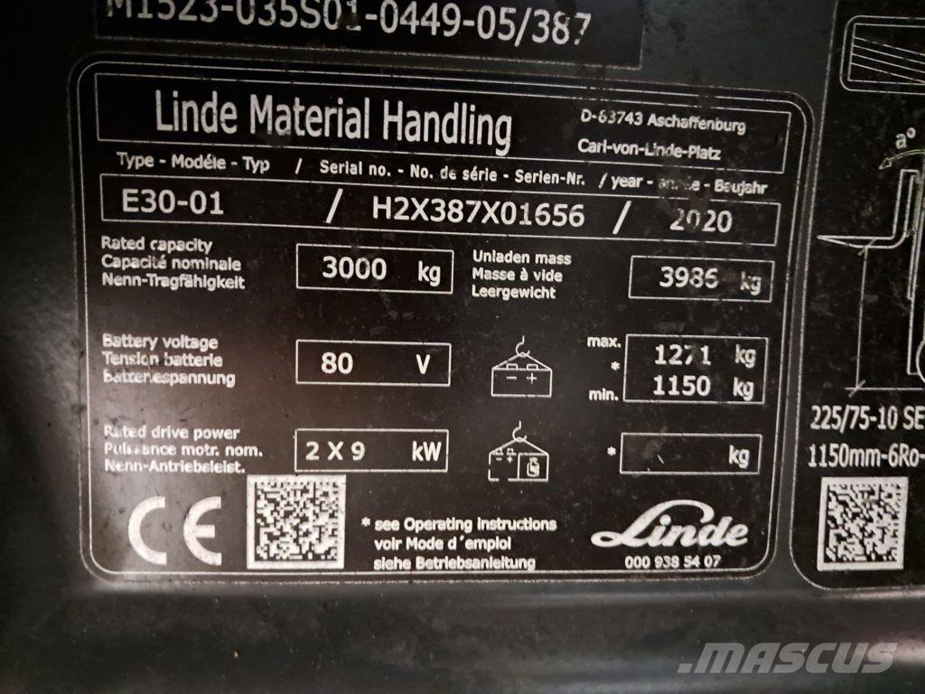 Linde E30-01 Elektriske trucker