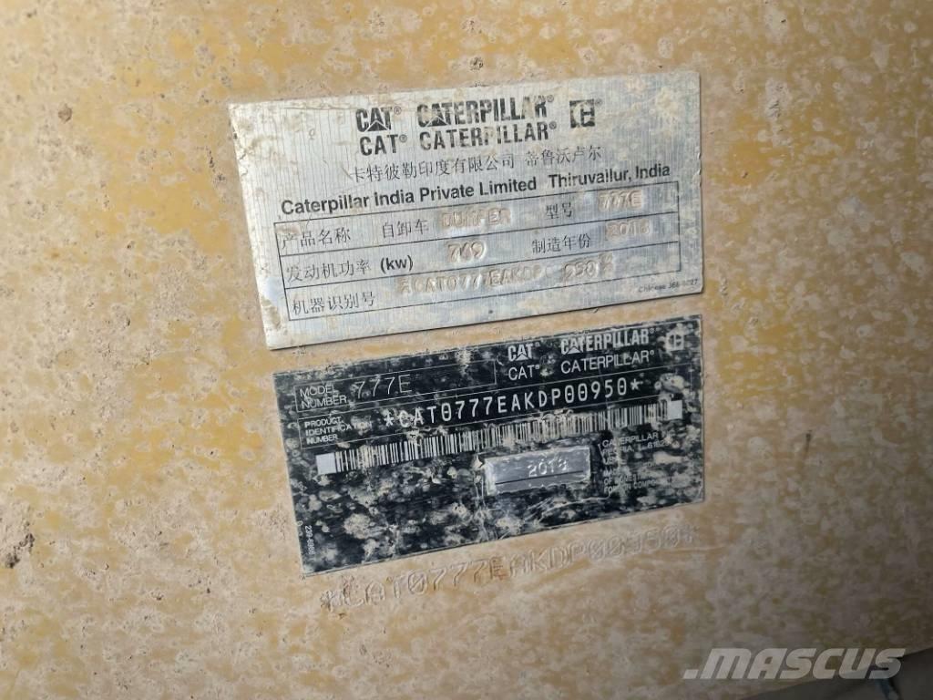 CAT 777e Tipp hengere
