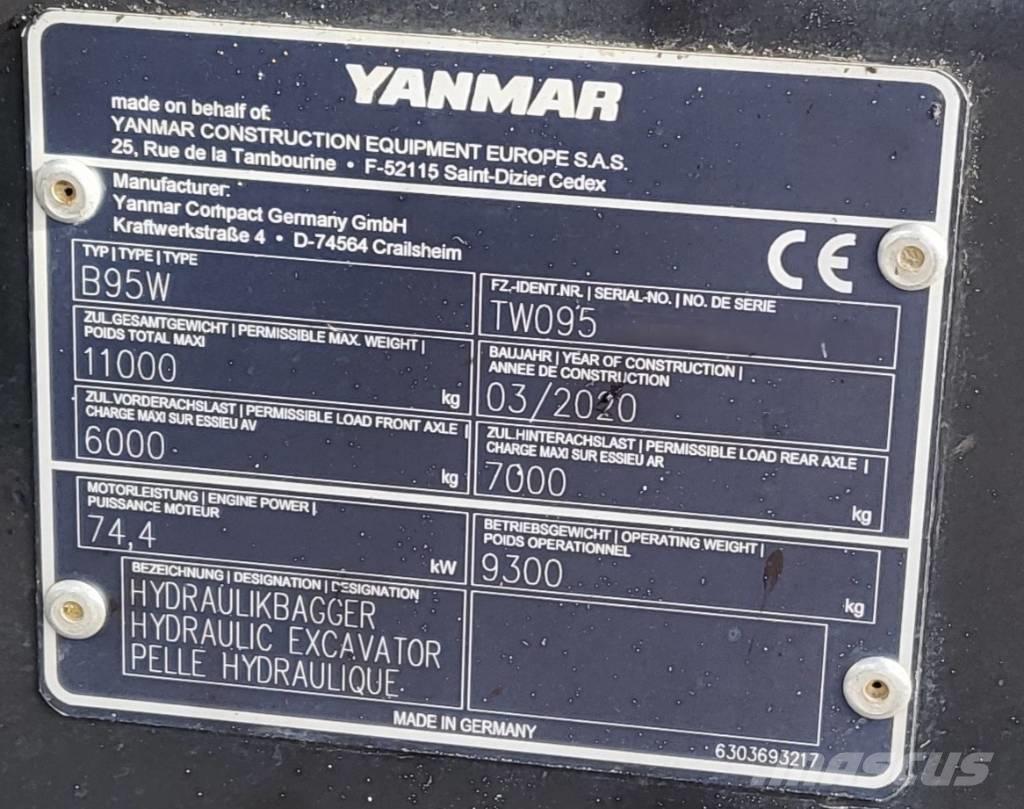 Yanmar B 95 W Hjulgravere