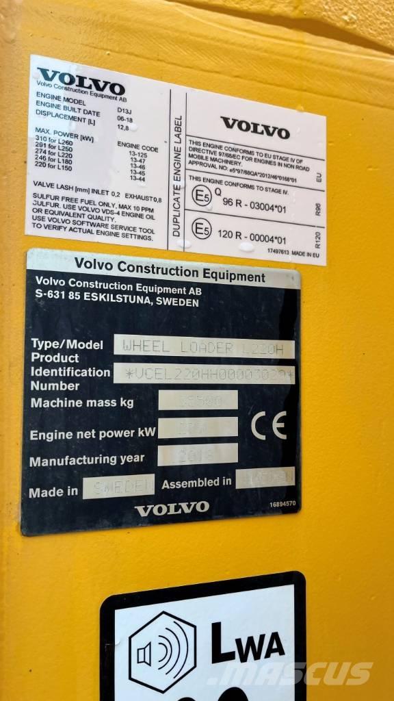 Volvo L220H Hjullastere